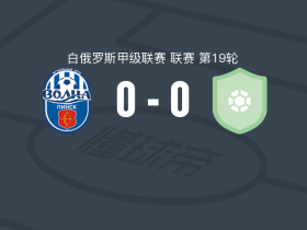 沃尔纳平斯克0-0明斯克大学X实验室，势均力敌
