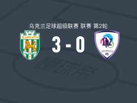 喀尔巴阡3-0大胜LNZ切尔卡瑟，维埃拉替补1射1传，卡莱罗破门