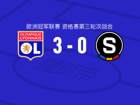 里昂3-0大胜布拉格斯巴达，莫顿破门，梅特兰-奈尔斯建功