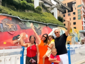成都外援韦林顿一家前往重庆旅游，打卡多个网红景点