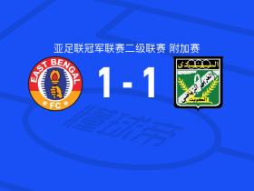 90分钟战报：东孟加拉 1-1战平科威特阿拉伯人，双方进入加时赛